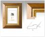 Ramka drewniana VEDURO 2144, szlachetna fotoramka na zdjęia, plakaty lub obrazy - kolor złoty, brązowe refleksy